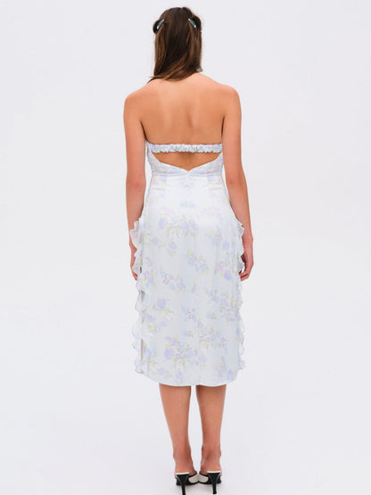 For Love and Lemons Marisa Midi Dress - Blue