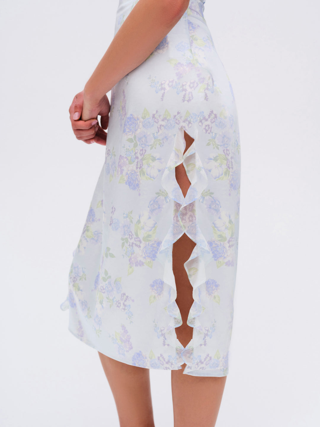 For Love and Lemons Marisa Midi Dress - Blue