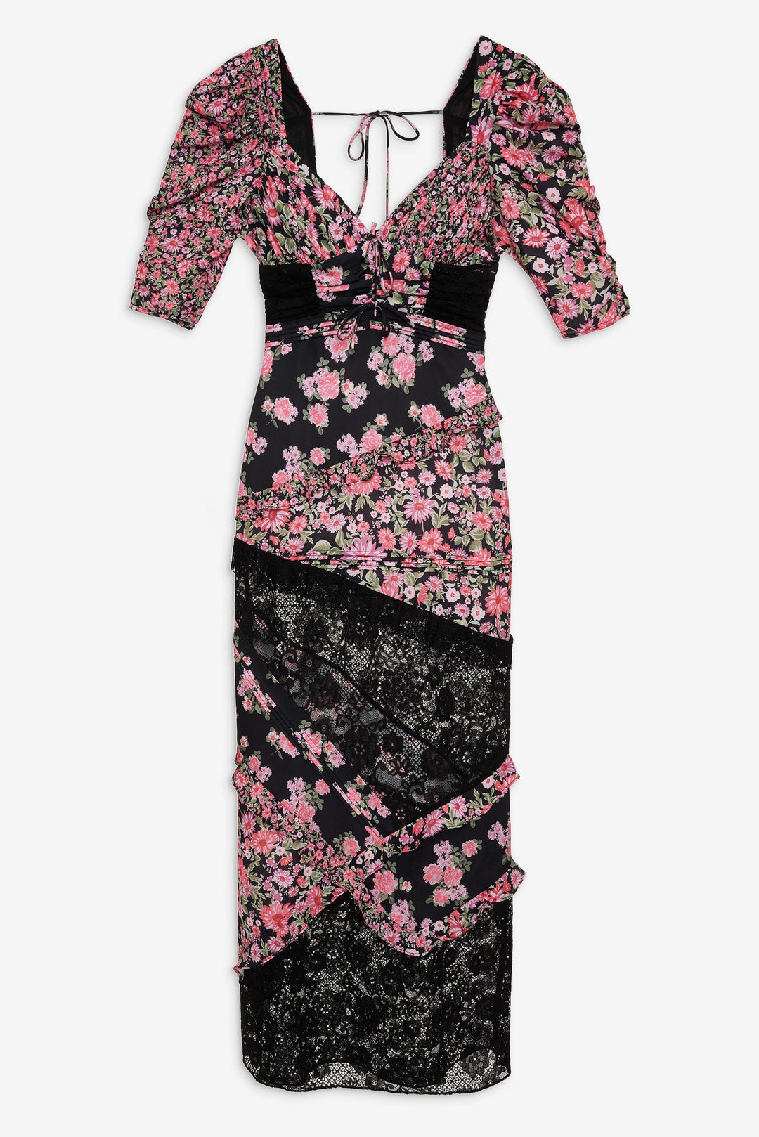 For Love and Lemons Emalyn Maxi Dress - Black
