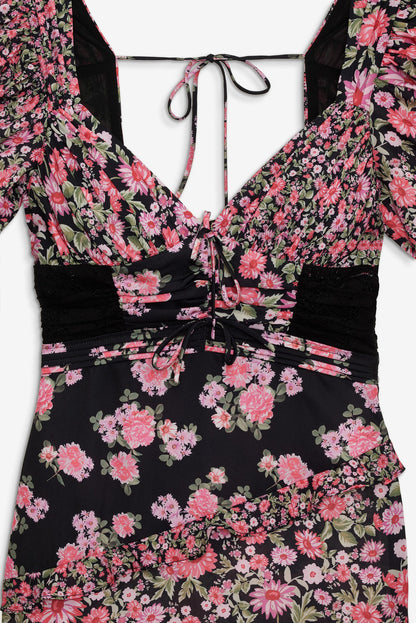 For Love and Lemons Emalyn Maxi Dress - Black