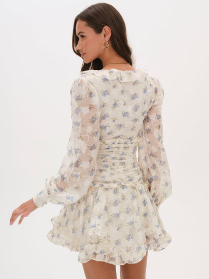 For Love and Lemons Jayleen Mini Dress - White