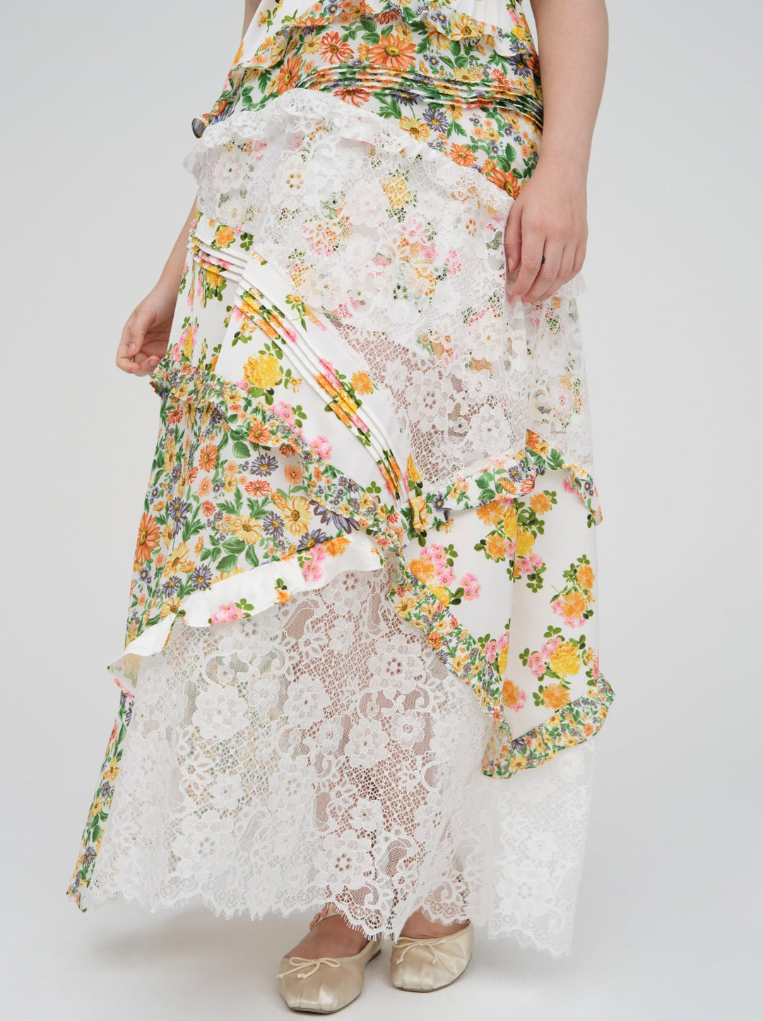 For Love and Lemons Rosalyn Maxi Dress - Green - Marigold