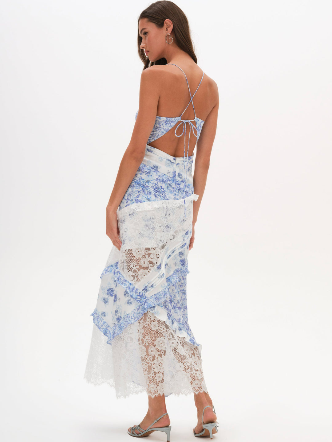 For Love and Lemons Rosalyn Maxi Dress - Blue