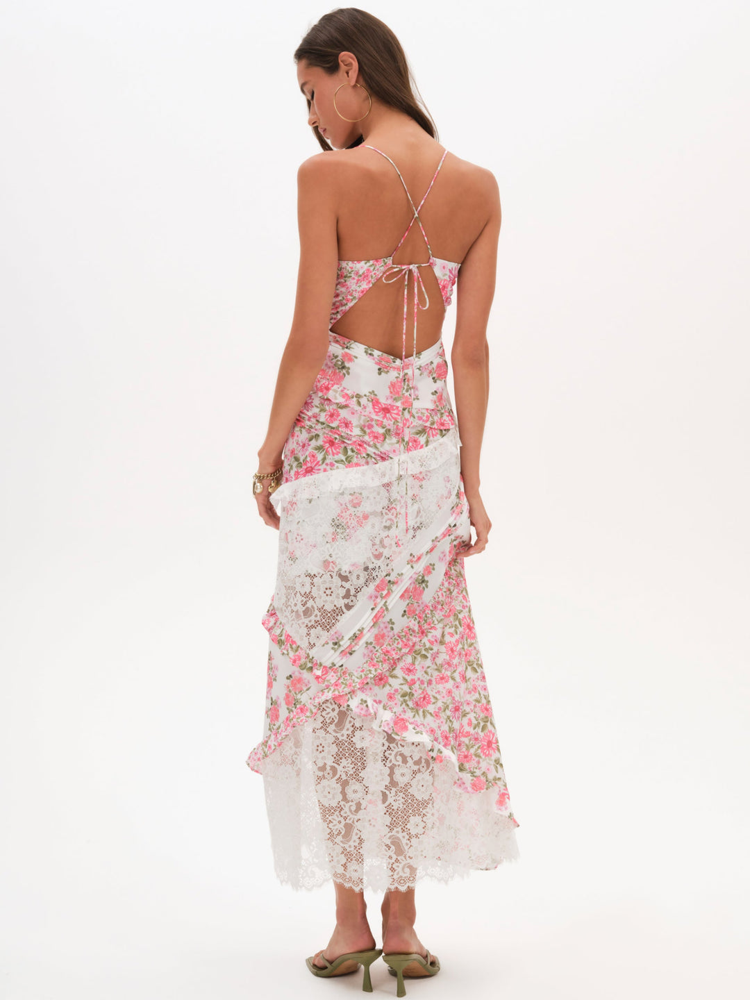 For Love and Lemons Rosalyn Maxi Dress - Pink