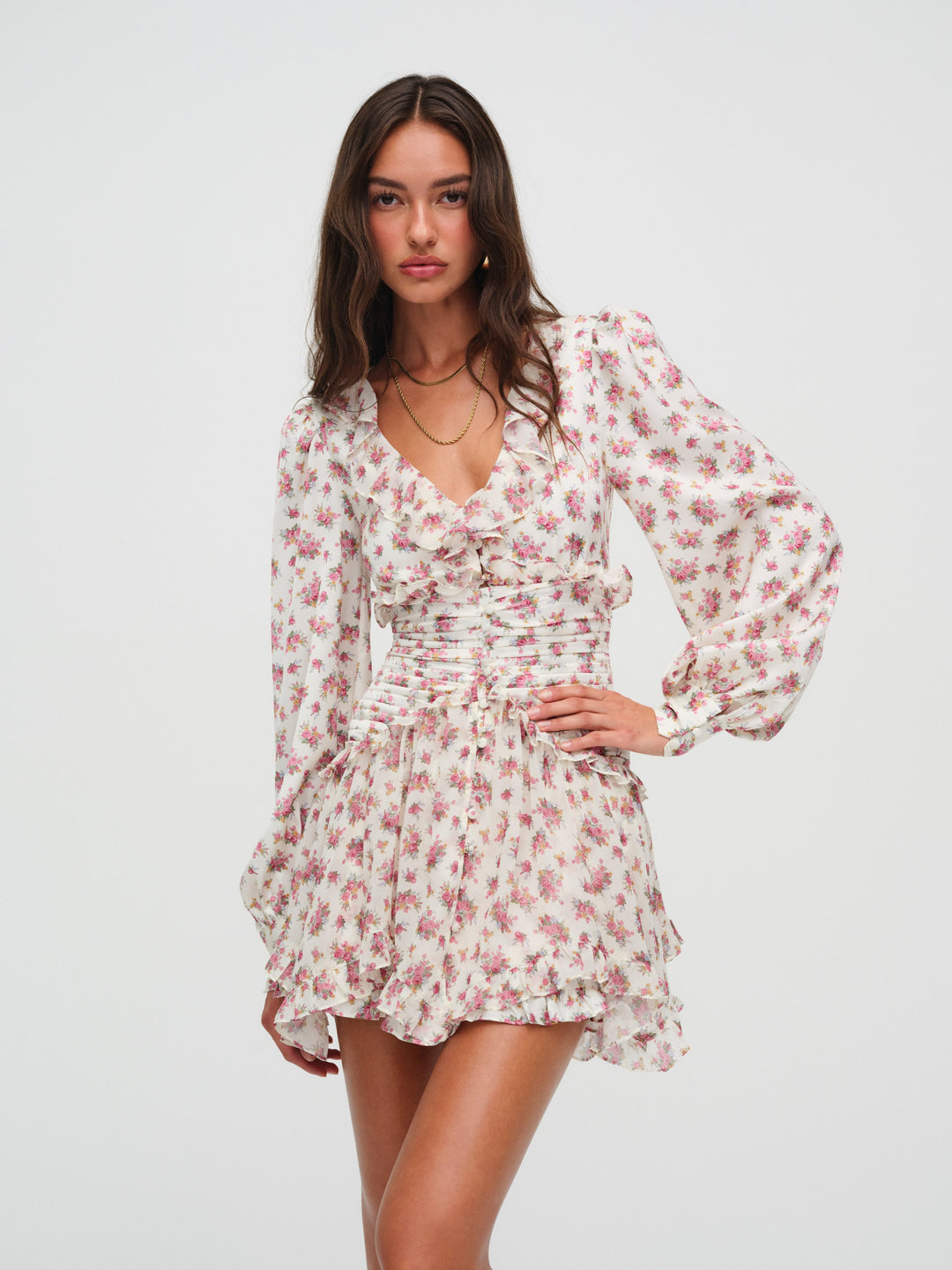 For Love and Lemons Jayleen Mini Dress - Pink