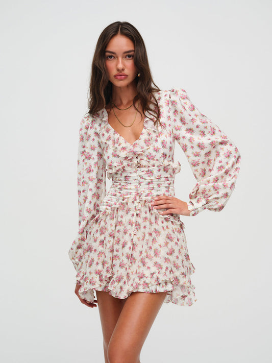 For Love and Lemons Jayleen Mini Dress - Pink