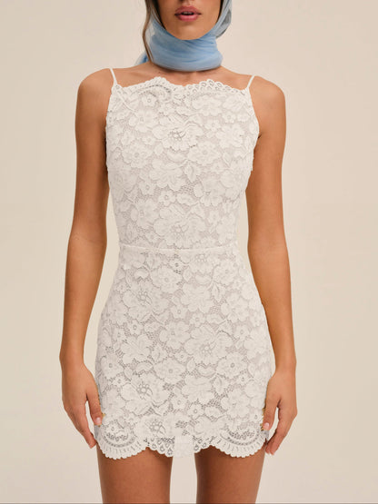 For Love and Lemons Lakeside Mini Dress - White