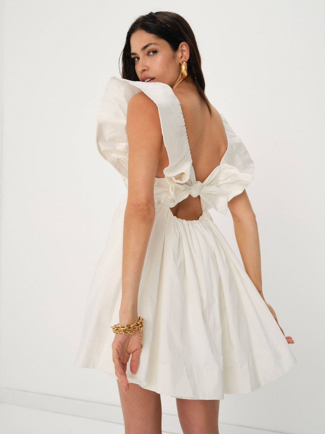 For Love and Lemons Clementine Mini Dress - White