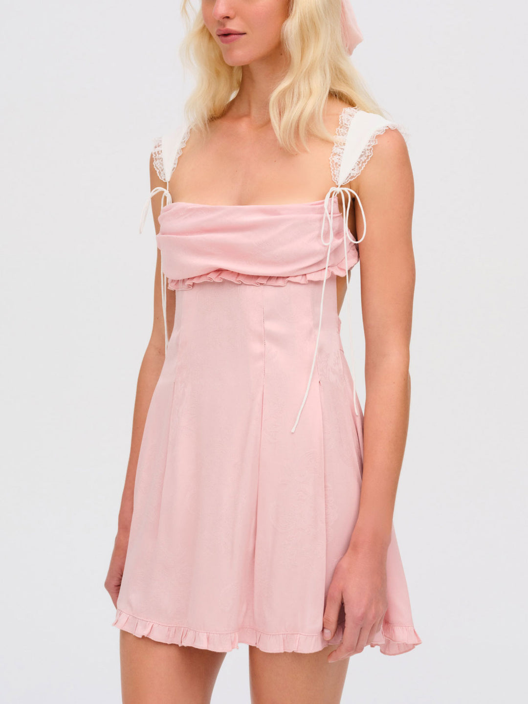 For Love and Lemons Holland Mini Dress - Pink