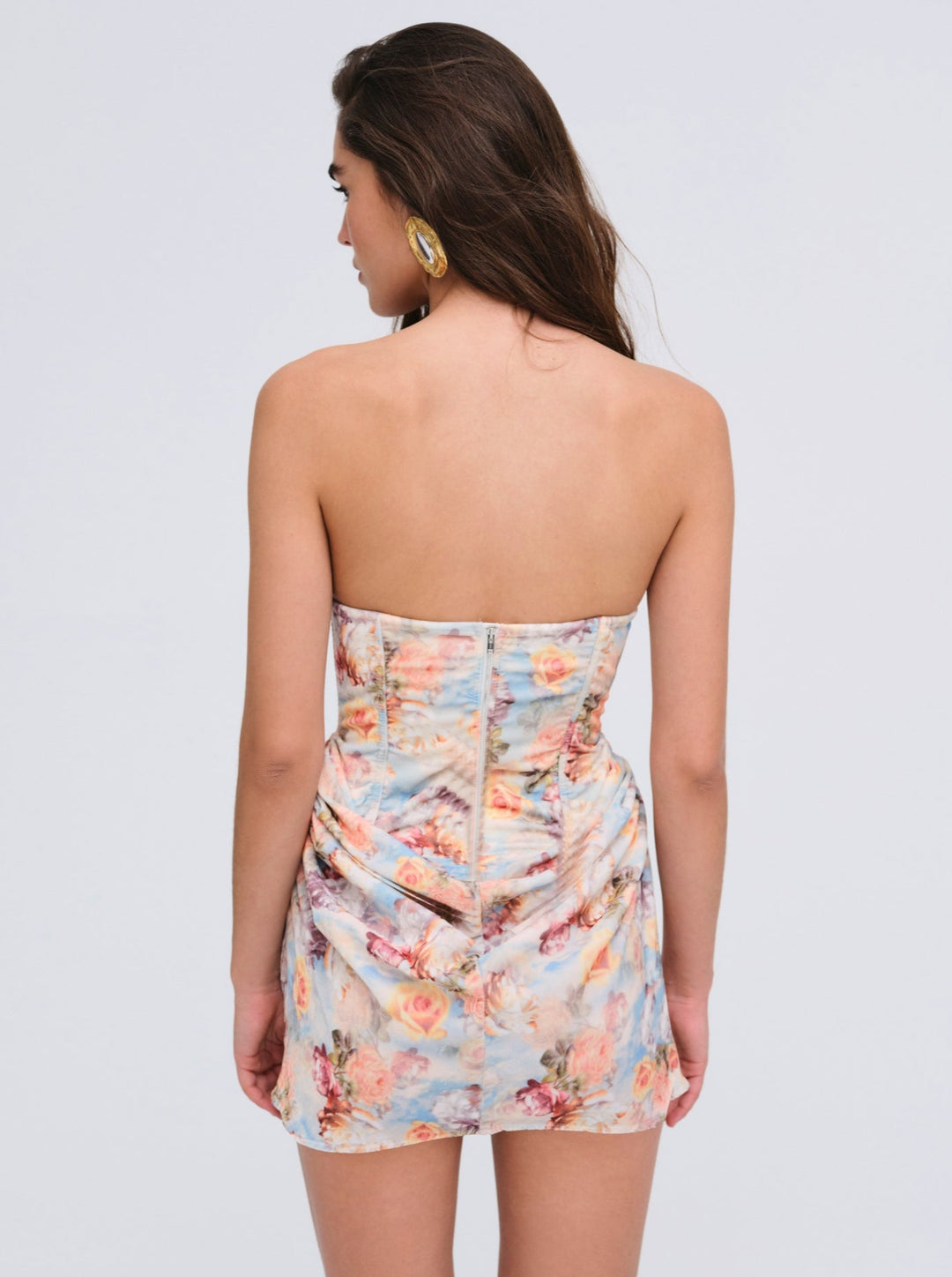 For Love and Lemons Delphine Mini Dress - Blue