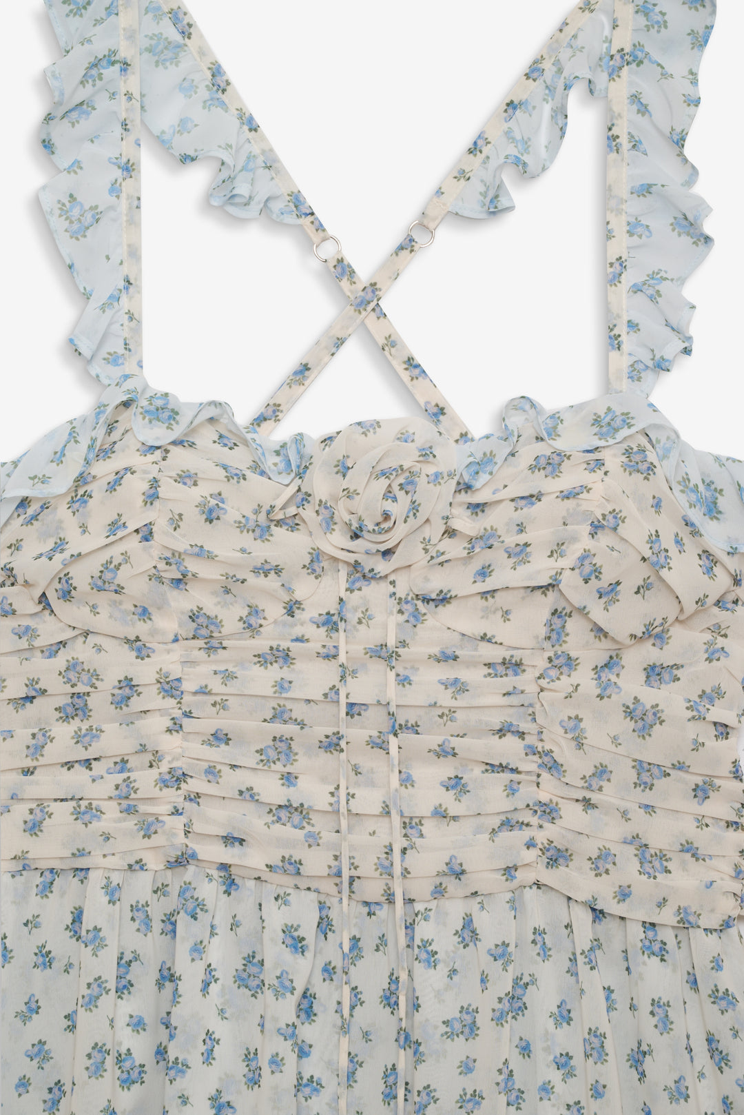 For Love and Lemons Chateau Mini Dress - Blue