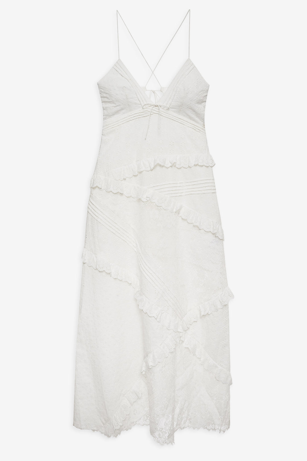For Love and Lemons Rosalyn Maxi Dress - White