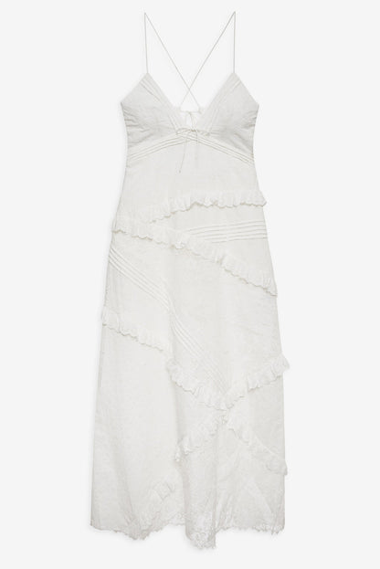 For Love and Lemons Rosalyn Maxi Dress - White