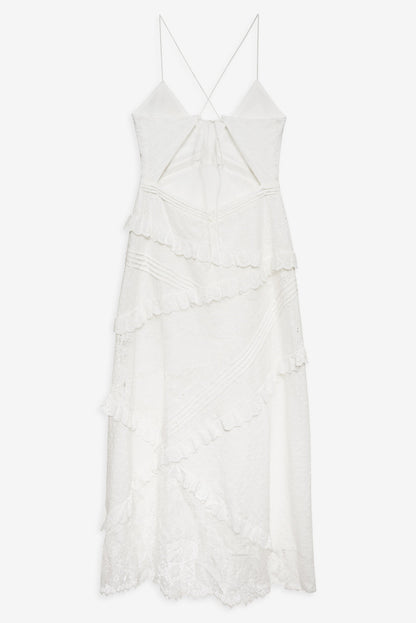 For Love and Lemons Rosalyn Maxi Dress - White