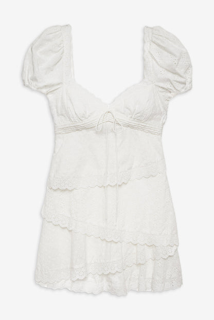 For Love and Lemons Rosalyn Mini Dress - White