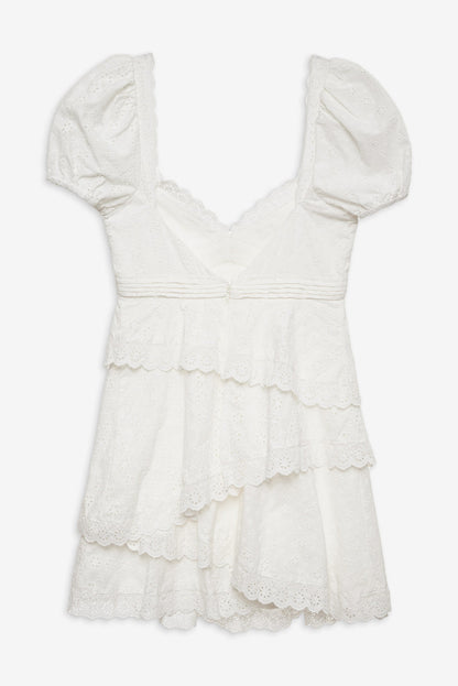 For Love and Lemons Rosalyn Mini Dress - White