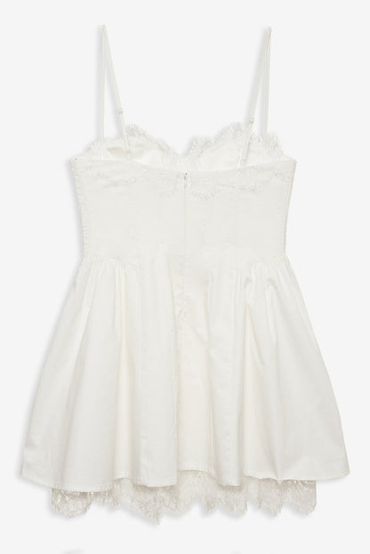 For Love and Lemons Shae Mini Dress - White