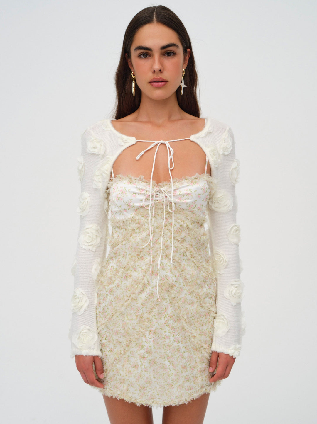 For Love and Lemons Chania Mini Dress - Yellow