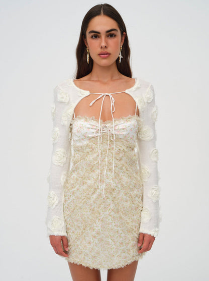 For Love and Lemons Chania Mini Dress - Yellow