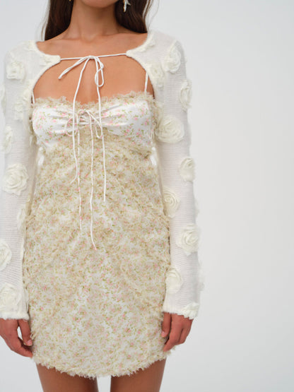 For Love and Lemons Chania Mini Dress - Yellow