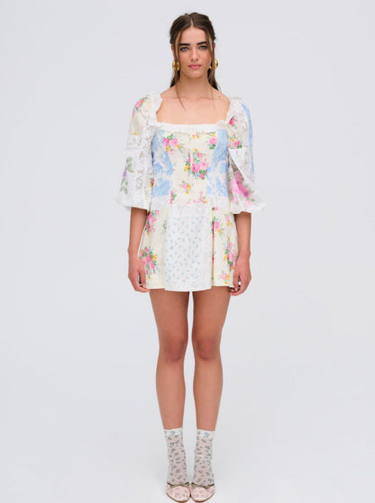 For Love and Lemons Evelina Mini Dress - Pink