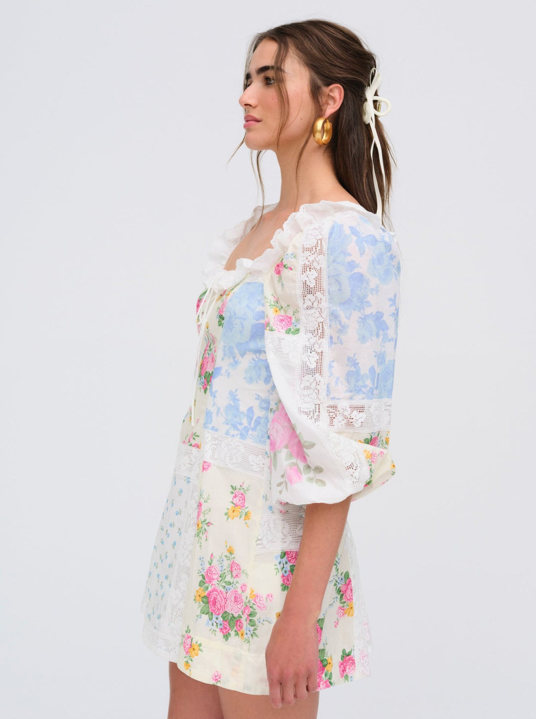 For Love and Lemons Evelina Mini Dress - Pink