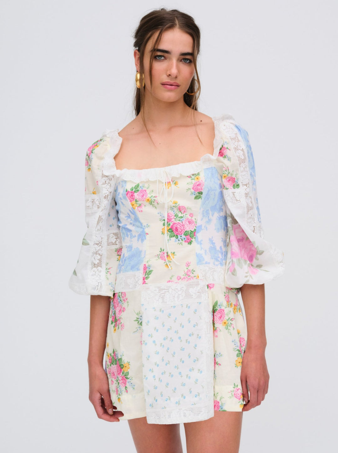 For Love and Lemons Evelina Mini Dress - Pink