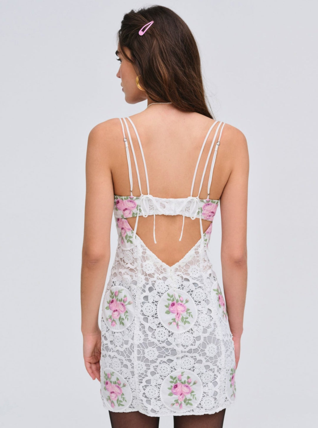 For Love and Lemons Bordeaux Mini Dress - Pink