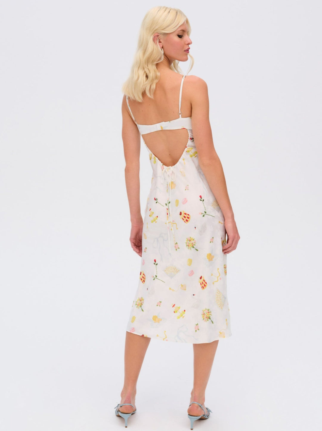 For Love and Lemons Chania Midi Dress - White