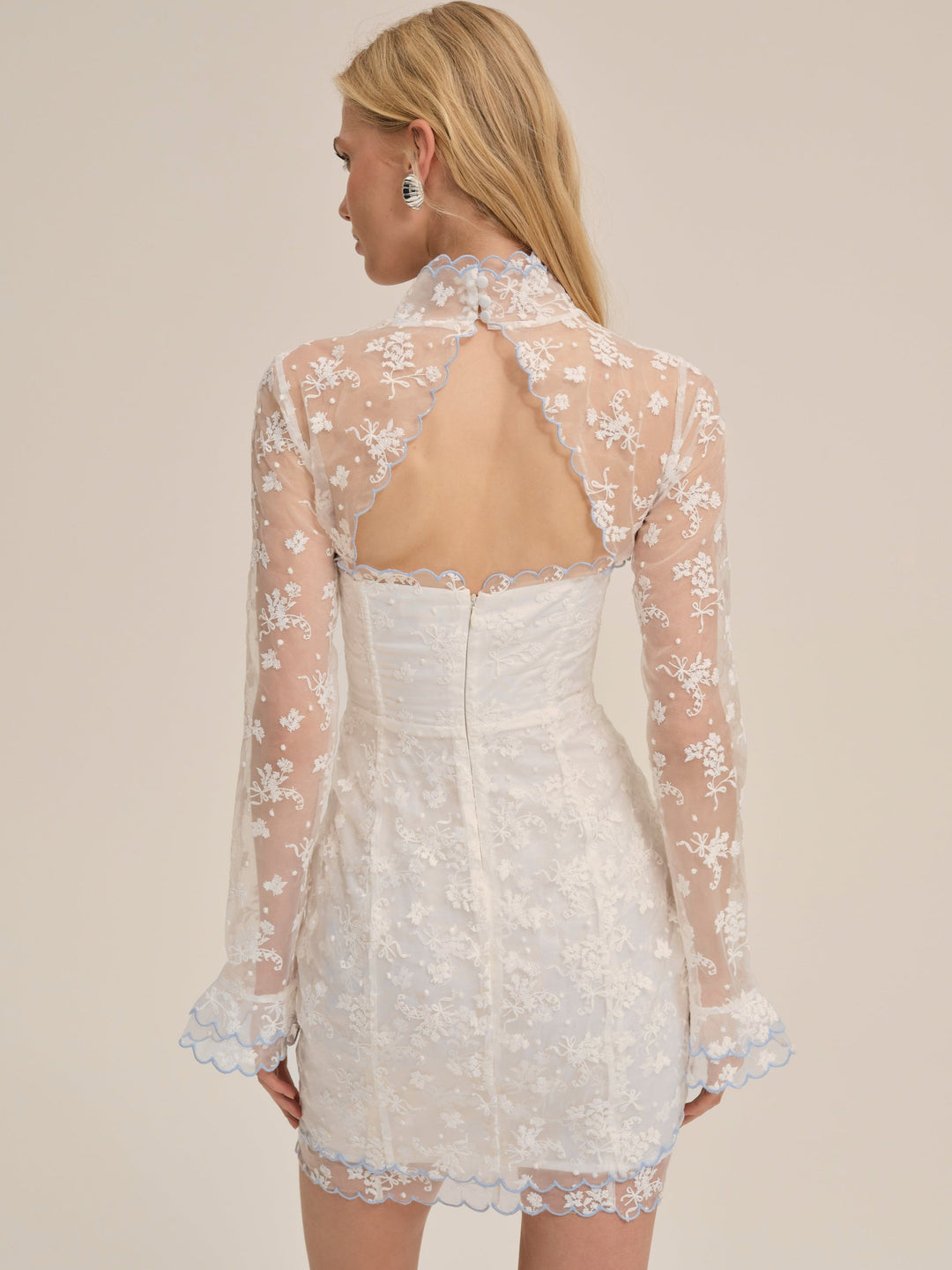 For Love and Lemons Bluebell Mini Dress - White