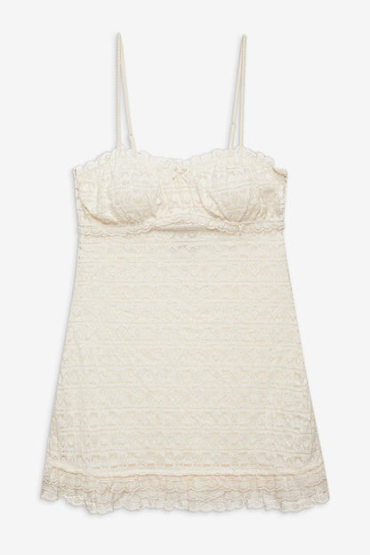 For Love and Lemons Reba Slip Dress - White