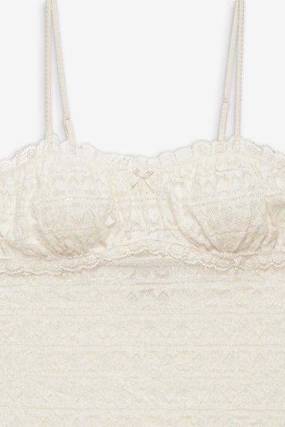 For Love and Lemons Reba Slip Dress - White