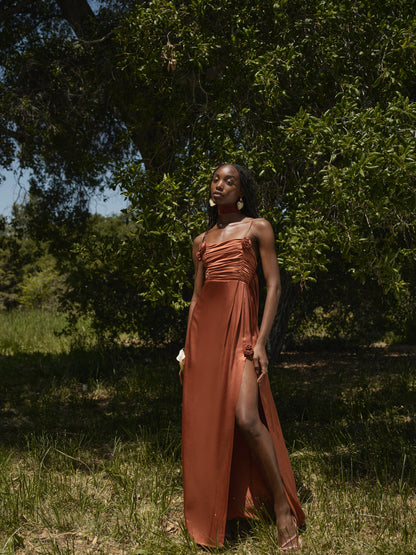 For Love and Lemons Winona Bridesmaid Gown - Orange