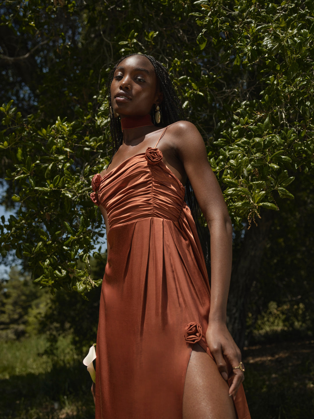 For Love and Lemons Winona Bridesmaid Gown - Orange