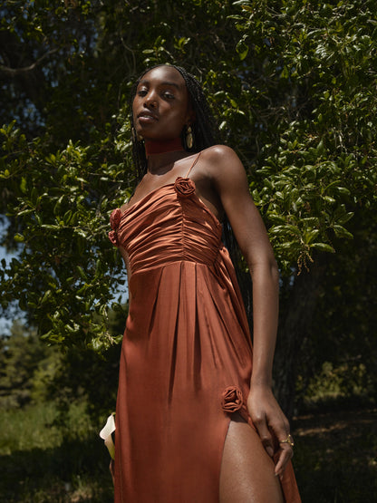 For Love and Lemons Winona Bridesmaid Gown - Orange