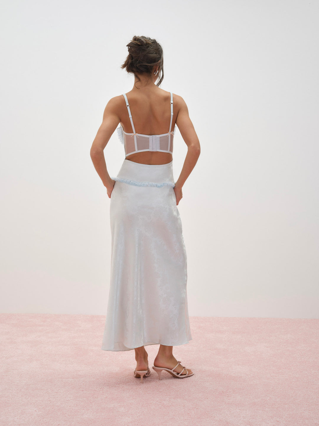 For Love and Lemons Maribel Maxi Slip Dress - Blue