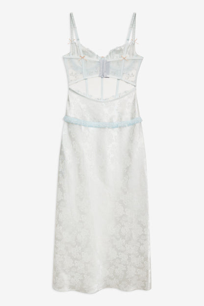 For Love and Lemons Maribel Maxi Slip Dress - Blue
