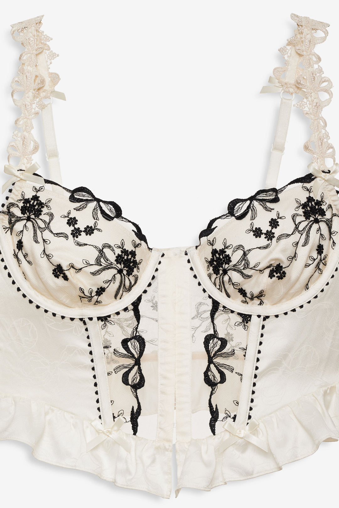 For Love and Lemons Bow Time Bustier - Cream