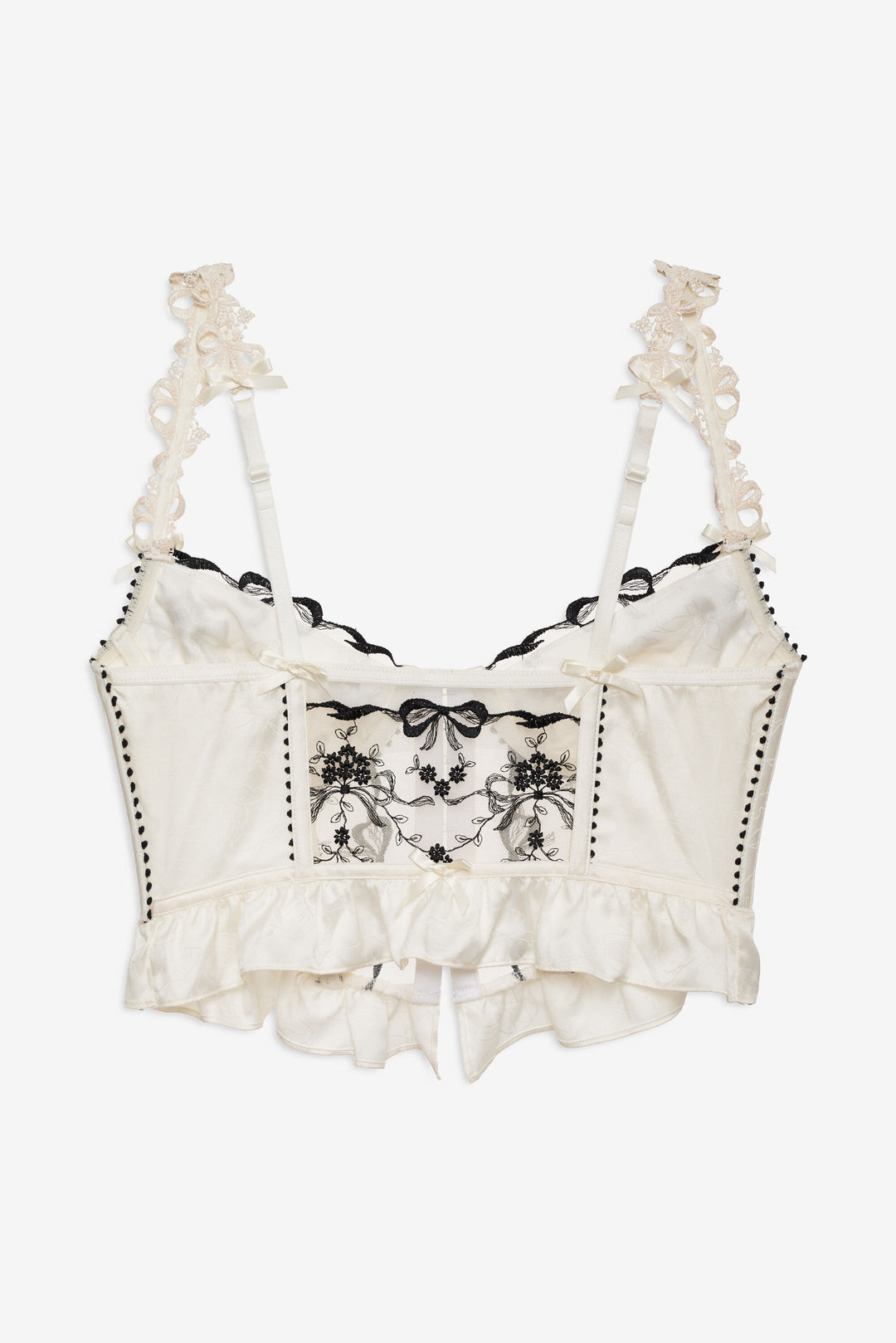 For Love and Lemons Bow Time Bustier - Cream