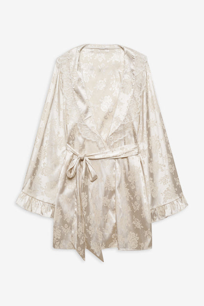 For Love and Lemons Audrey Robe - Cream