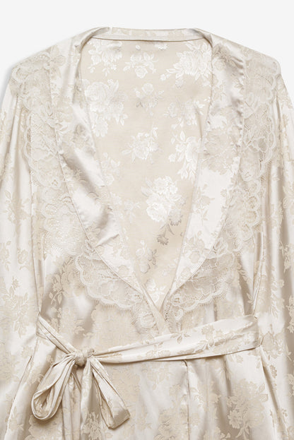 For Love and Lemons Audrey Robe - Cream