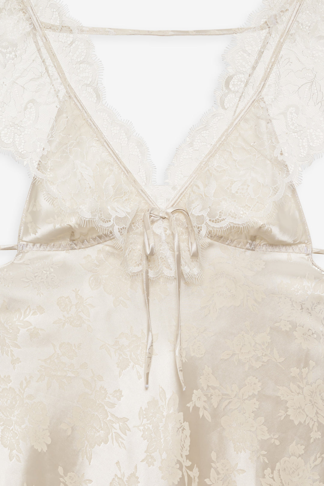For Love and Lemons Audrey Mini Slip Dress - Cream