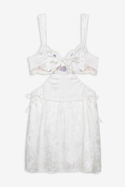 For Love and Lemons Festival Rose Slip Dress - Blue