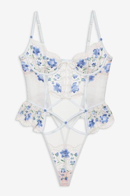 For Love and Lemons Festival Rose Teddy - Blue
