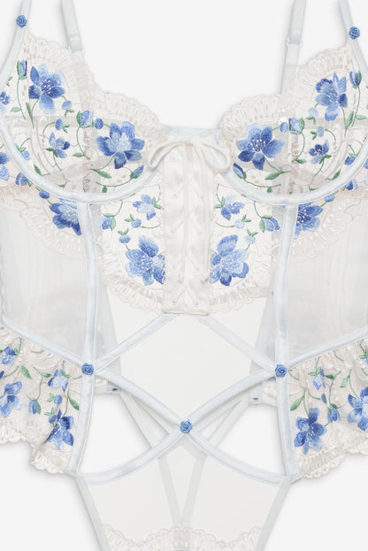 For Love and Lemons Festival Rose Teddy - Blue