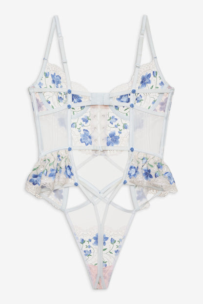 For Love and Lemons Festival Rose Teddy - Blue