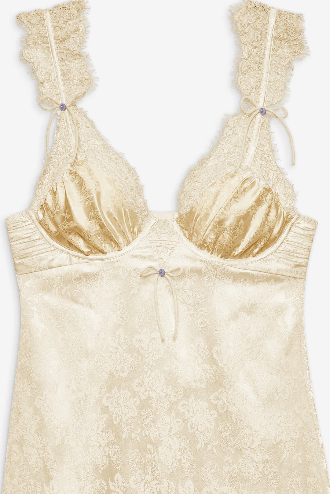 For Love and Lemons Victoria Slip Dress - Cream
