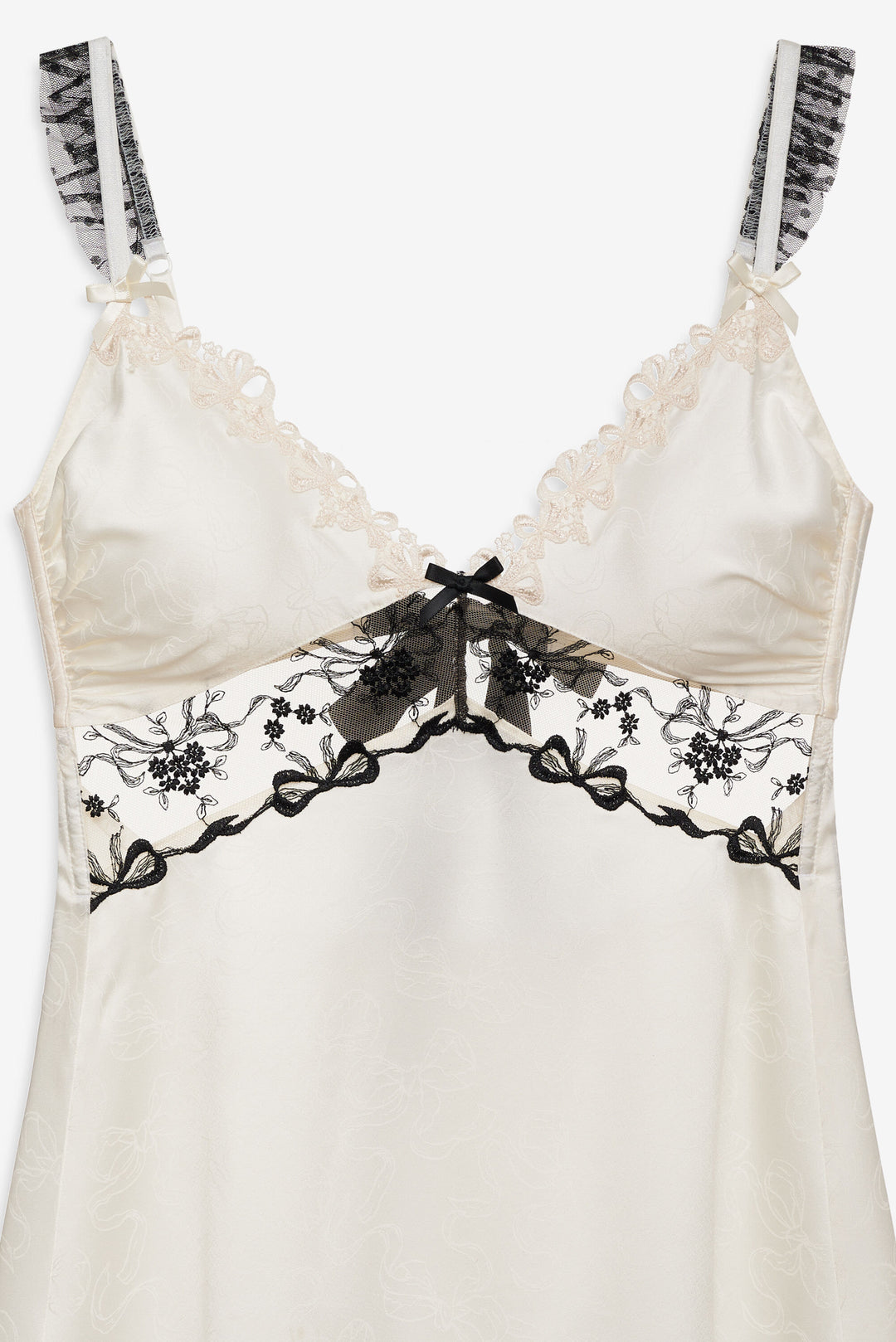 For Love and Lemons Bow Time Slip Dress - Cream