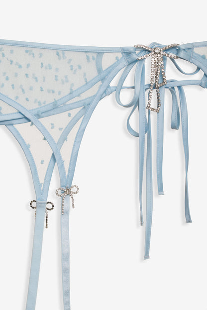 For Love and Lemons Izzy Garter - Blue