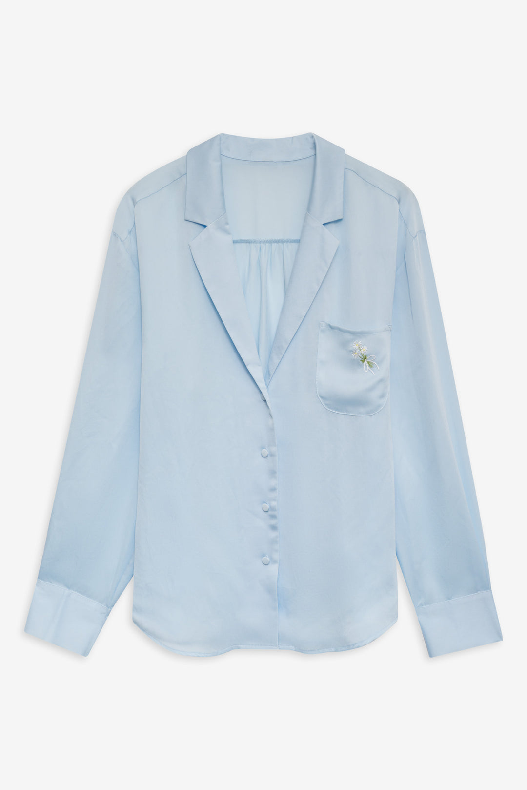 For Love and Lemons Everyday Pajama Top - Blue